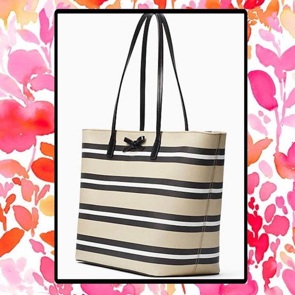 Kate Spade♠️New York Shore Street Stripe Margareta Tote - Picture 2 of 14